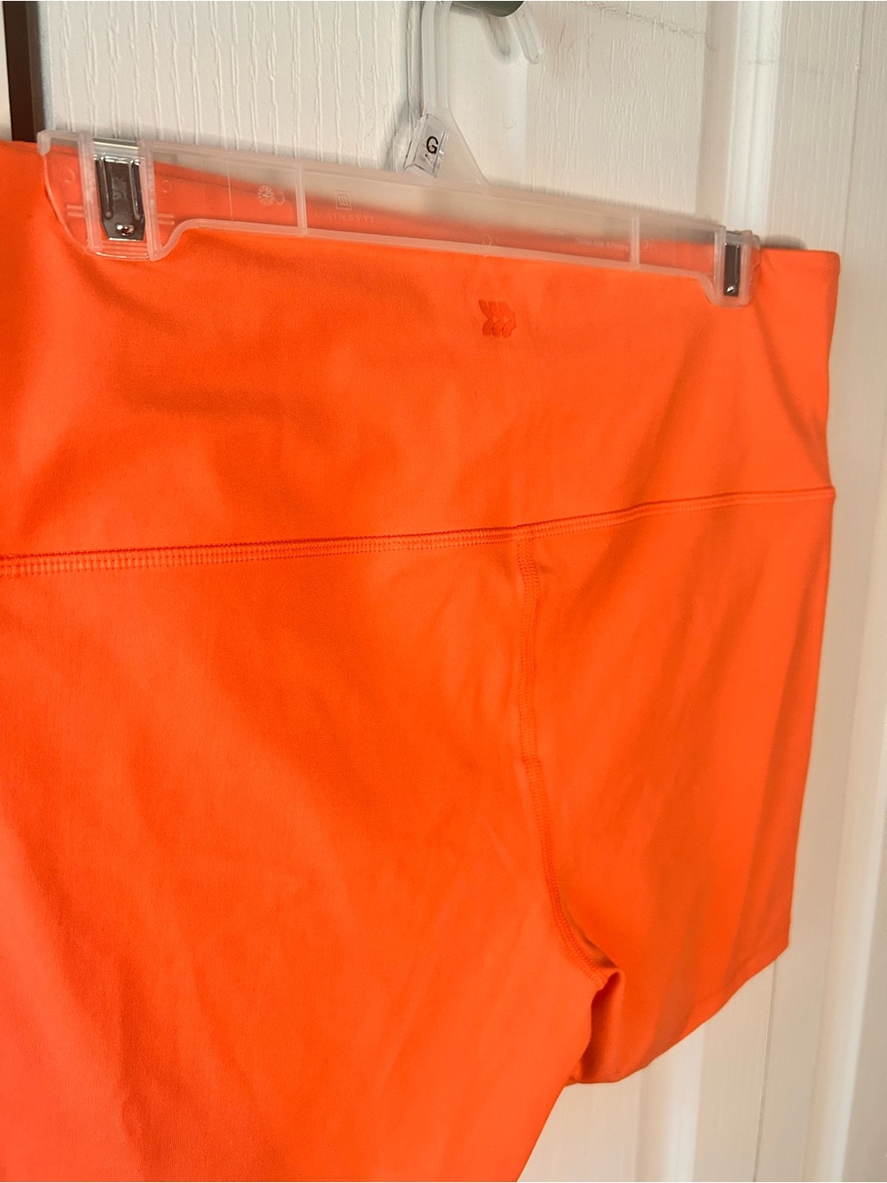 All in Motion Women’s XL High-Waist Athletic Bike Shorts Bright Orange Inseam 5” - Picture 4 of 5
